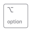 Mac-Optionstaste